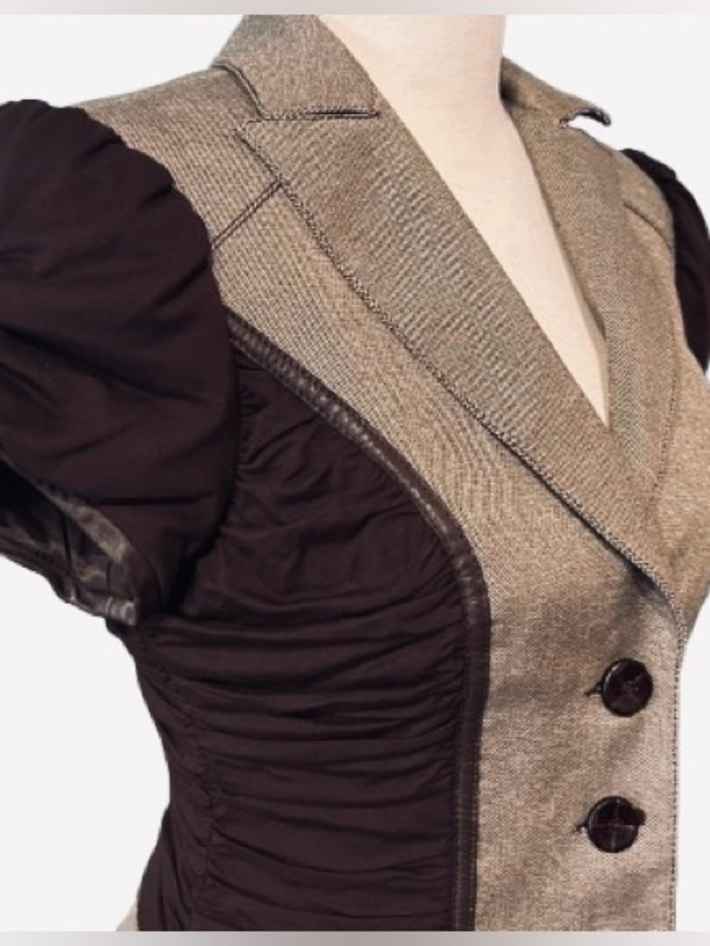NWT 2-Pc BEBE Skirt Suit Jacket Blazer Y2K 90s Small Vintage Mini Designer New - Picture 14 of 16